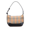 Secondhand Burberry Haymarket Check Canvas Shoulder Bag