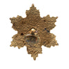 Chanel CC Gold Plated Enamel Snowflake Push Back Earrings Secondhand