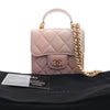 Chanel CC Ombre Lambskin Top Handle Flap Coin Purse with Chain Secondhand