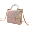 Chanel CC Ombre Lambskin Top Handle Flap Coin Purse with Chain Secondhand