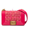 Chanel Mini Tweed and Lambskin Boy Flap Secondhand