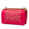 Chanel Mini Tweed and Lambskin Boy Flap Secondhand