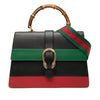 Secondhand Gucci Large Leather Bamboo Dionysus Web Satchel