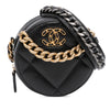 Chanel Lambskin 19 Round Clutch with Chain Secondhand
