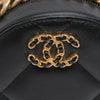 Secondhand Chanel Lambskin 19 Round Clutch with Chain