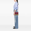 Burberry Small Leather and House Check Canvas Derby Macken Crossbody Secondhand