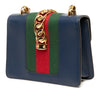 Gucci Mini Calfskin Web Sylvie Chain Satchel Secondhand