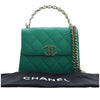 Chanel Mini CC Quilted Caviar Top Handle Flap with Chain Secondhand