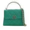 Chanel Mini CC Quilted Caviar Top Handle Flap with Chain Secondhand