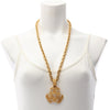 Chanel Gold Plated Triple CC Pendant Necklace Secondhand