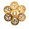Chanel CC Gold Plated Flower Brooch Secondhand