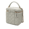 Chanel Small CC Caviar Top Handle Vanity Case with Chain Secondhand
