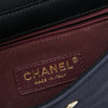 Chanel Small Bicolor Quilted Grosgrain Satin Small Mademoiselle Double Flap Secondhand