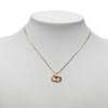 Dior Gold Plated CD Logo Pendant Necklace Secondhand