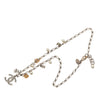 Chanel CC Brass and Gold Plated Faux Pearl Lucky Charm Necklace Secondhand