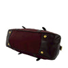Prada Soft Calf Trimmed Tessuto Zip Top Satchel Secondhand