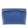 LOEWE Large Linen Embossed Calfskin Anagram T Pouch Secondhand