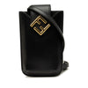 Fendi Leather FF Diamond Phone Case Crossbody Secondhand