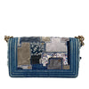 Chanel Old Medium Denim Patchwork Boy Bag Secondhand