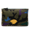 Secondhand Valentino Nylon Rockstud Camouflage Zip Clutch