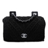 Chanel CC  Medium Woven Crochet Knit Single Flap Secondhand
