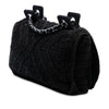 Chanel CC  Medium Woven Crochet Knit Single Flap Secondhand