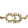 Dior Gold Plated Crystal and Faux Pearl Clair D Lune Bracelet Secondhand