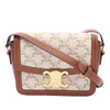 Celine Teen Triomphe Coated Canvas and Calfskin Triomphe Crossbody Secondhand