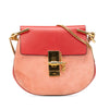 Chloé Mini Suede and Calfskin Drew Crossbody Secondhand