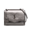 Saint Laurent Medium Metallic Leather Monogram Sunset Crossbody Secondhand