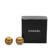 Chanel Gold Plated CC Clip on Earrings Secondhand
