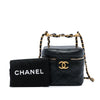 Secondhand Chanel Small Quilted Calfskin Chain Bar Vanity Case with Chain