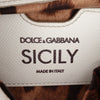 Dolce & Gabbana Small Dauphine Graffiti Printed Leather Miss Sicily Satchel Secondhand