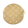 Louis Vuitton Monogram Mini Lin Round Coin Purse Secondhand