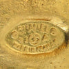 Chanel CC Gold Plated Clover Clip On Earrings Secondhand