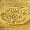 Chanel CC Gold Plated Clover Clip On Earrings Secondhand