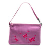Bottega Veneta Satin Embroidered Butterflies Shoulder Bag Secondhand