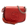 Gucci Small Leather Soho Chain Flap Crossbody Secondhand