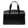 Burberry House Check Trimmed Leather Handbag Secondhand