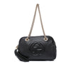Gucci Pebbled Leather Soho Chain Zip Shoulder Bag Secondhand