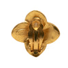 Chanel CC Gold Plated Clover Clip On Earrings Secondhand