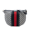 Secondhand Gucci Medium GG Canvas Web Half Moon Crossbody