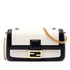 Fendi Bicolor Leather Chain Midi Baguette Secondhand