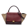Celine Medium Tricolor Leather Trapeze Satchel Secondhand