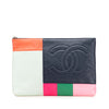 Chanel Large Lambskin Colorblock Patchwork O Case Secondhand