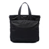 Prada Saffiano Trimmed Tessuto Convertible Tote Secondhand