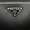 Prada Mini Spazzolato Leather Triangle Chain Crossbody Secondhand