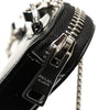 Prada Mini Spazzolato Leather Triangle Chain Crossbody Secondhand