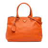 Prada Vitello Daino Open Convertible Tote Secondhand