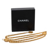 Chanel Gold Plated CC Medallion Triple Chain Belt Secondhand